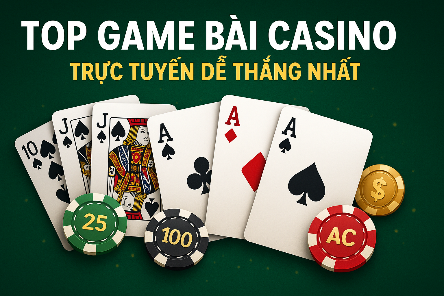 Top Game Bài Casino Trực Tuyến Dễ Thắng Nhất 2025